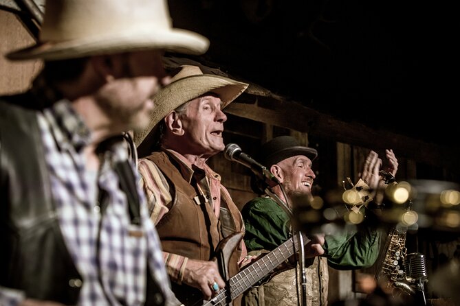 Chuck Wagon Supper & Western Stage Show at Blazin' M Ranch Ticket - The Western Stage Show at 7:30 pm: Music, Cowboy Poetry, and Comedy