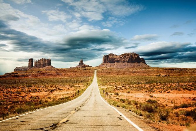 Monument Valley/Navajo Indian Reservation from Sedona/Flagstaff - The drive: volcanic country, Painted Desert distance, and Navajo Nation roads