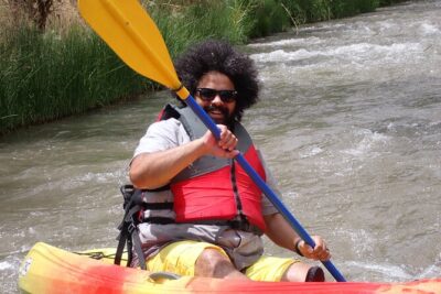 Scenic Guided Kayak Trip - Safety briefing and paddling the class 1 rapids