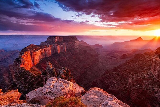 Sunset in the Grand Canyon from Sedona - Dinner and the end-of-day rhythm back to Sedona