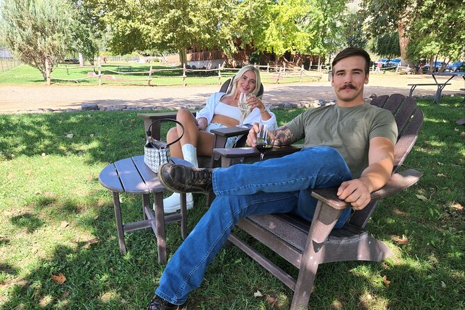 Voted Best in Sedona-Tastings Included! EXPRESS PRIVATE WINE TOUR - Stop Two: DA Ranch, With the Log Cabin Porch Energy